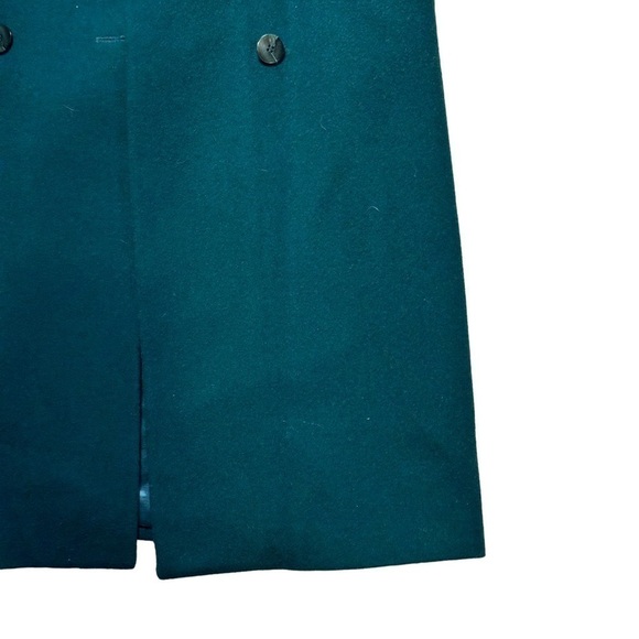 Donny Brook Emerald Green Wool Trench Coat US 12P - Picture 3 of 13